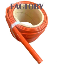 Fiberglass Braided Silicon Rubber Fibre glass Sleeve